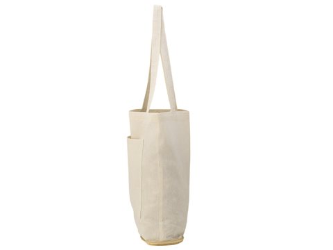 Складная сумка Jute из хлопка и джута с карманом, фото 4