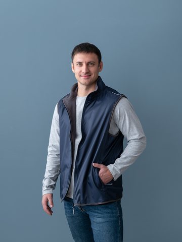 Жилет мужской STAN таффета 210T, 65, 24N, фото 4