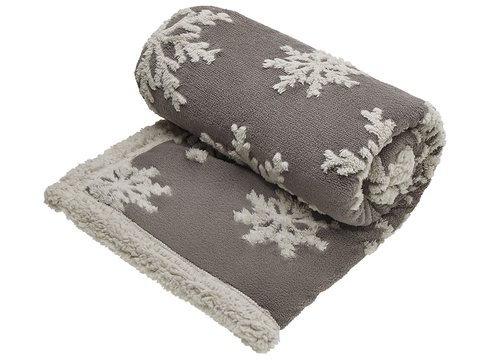 Плед Snowflake новогодний с капюшоном, фото 3