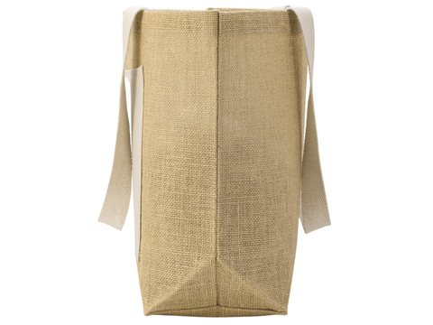 Сумка Jute джутовая с широким дном и карманом, фото 6