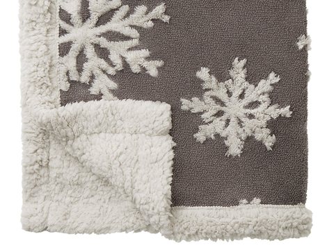 Плед Snowflake новогодний с капюшоном, фото 5