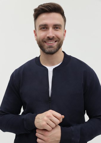 Толстовка унисекс STAN на молнии футер без начёса 245, 65N, фото 4