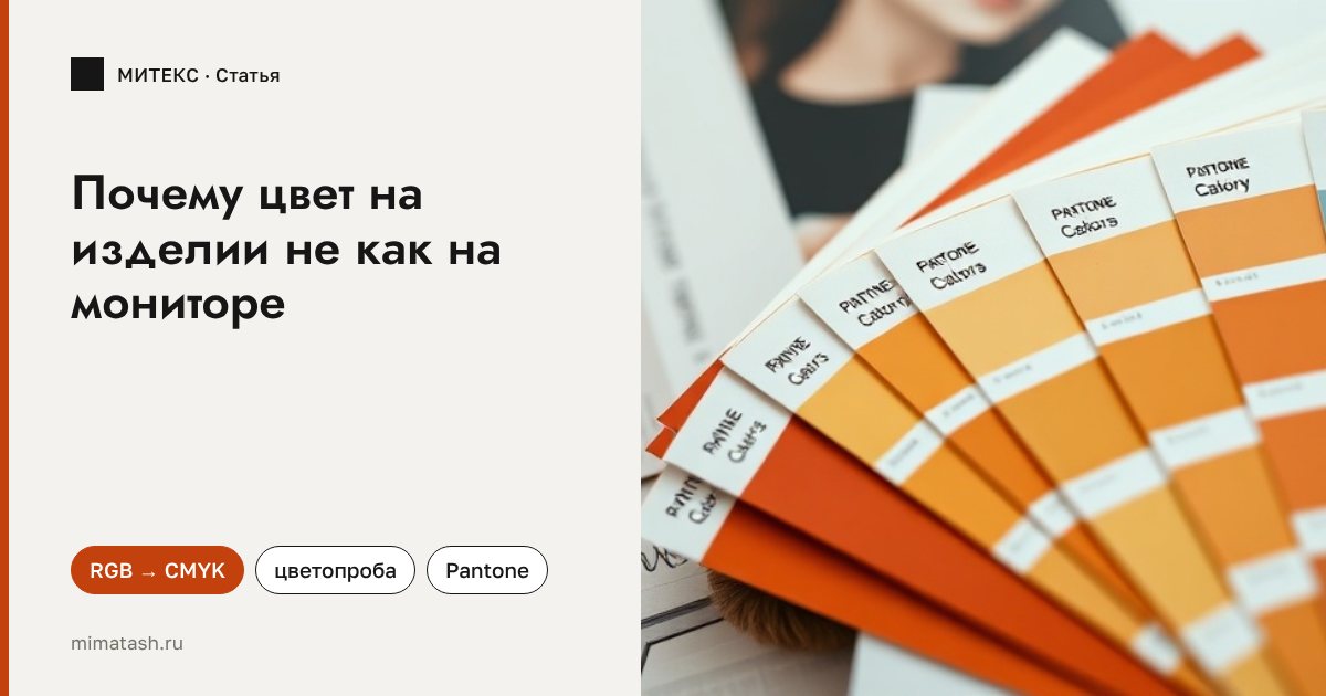 Почему цвет на изделии не совпадает с цветом на мониторе и как получить нужный оттенок